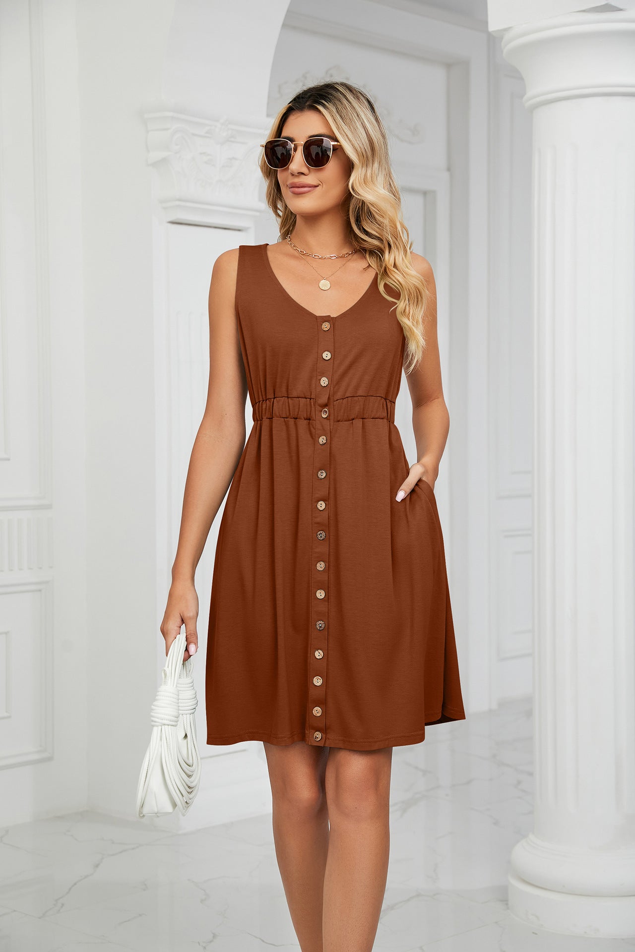 Elegantes und stilvolles Pendler-Sommerkleid für Damen