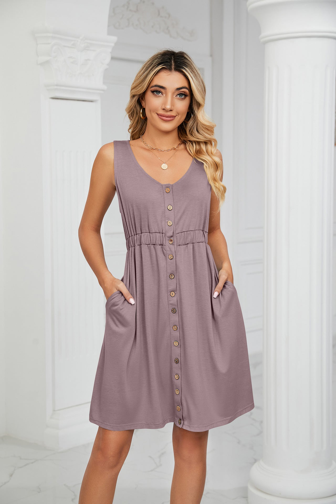 Elegantes und stilvolles Pendler-Sommerkleid für Damen
