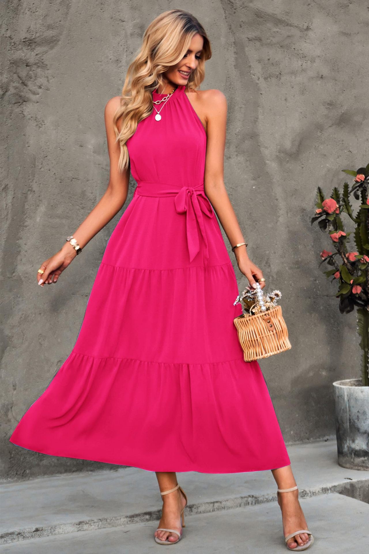 Schmetterlings Tanz Rückenfreies Schnürkleid