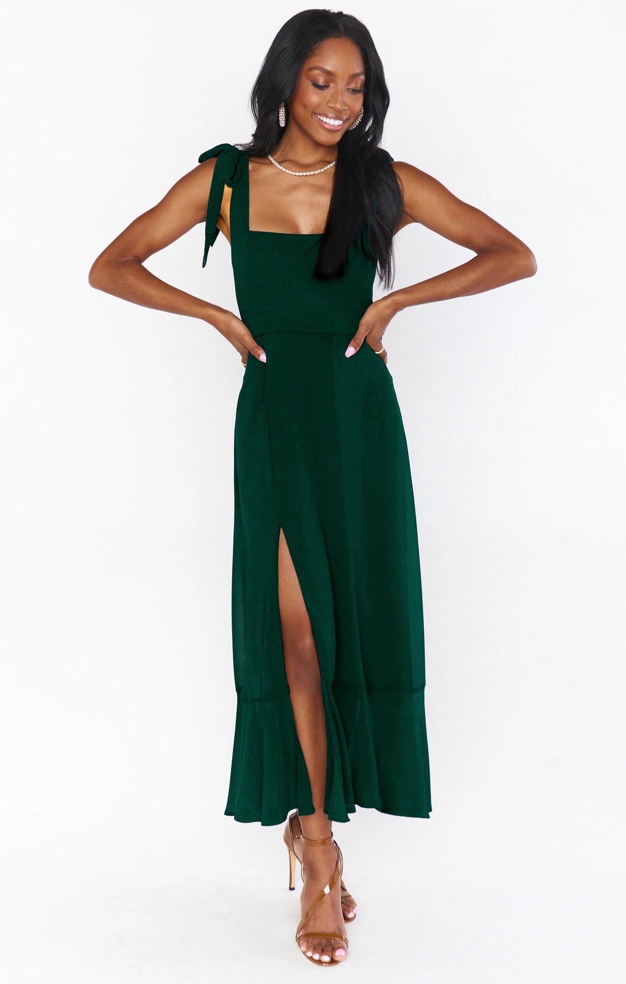 Schmetterlings Tanz Elegantes und stilvolles Pendler-Schlitz-Französisches Kleid