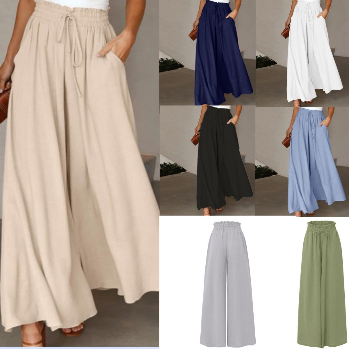 Elegante Culotte mit hoher Taille und elastischem Bund