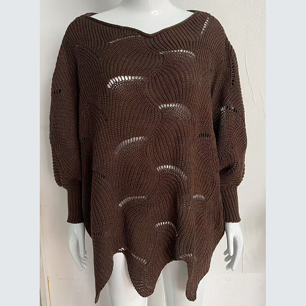 Plus Size Pullover Dünne Strickwaren Damen