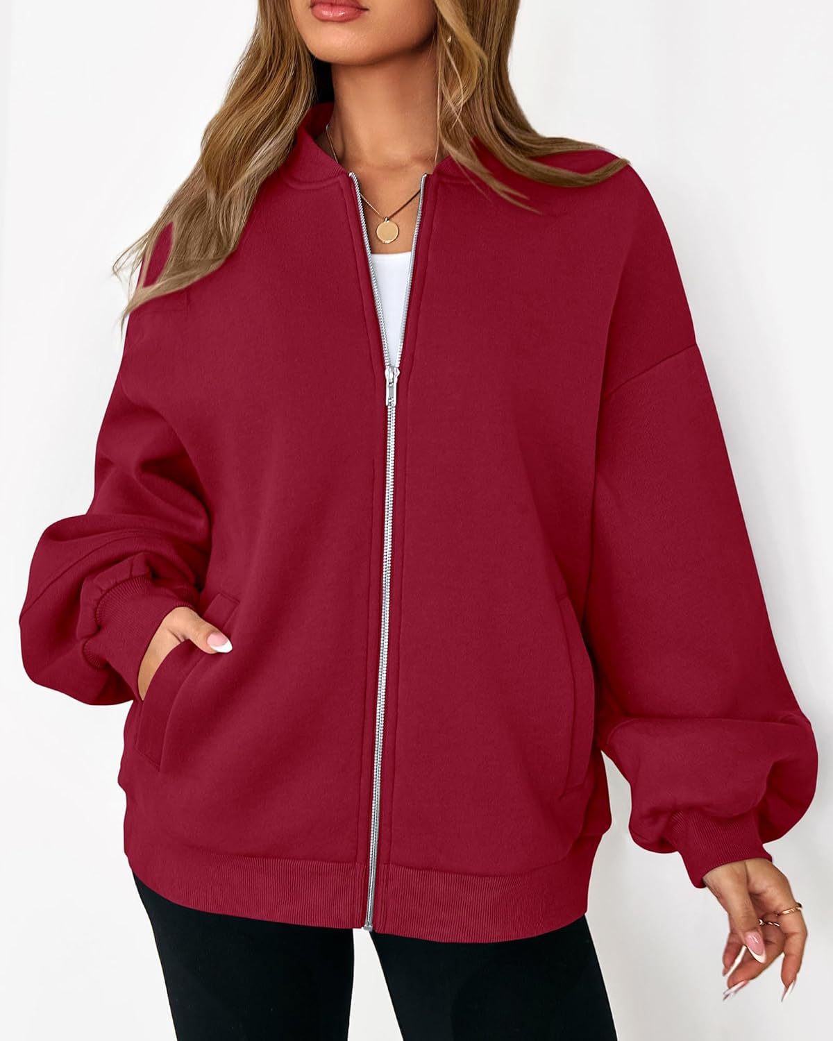 Warme lässige Langarm-Baseballjacke für Herbst und Winter